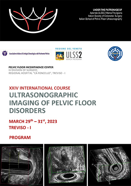 XXIV INTERNATIONAL COURSE ULTRASONOGRAPHIC IMAGING OF PELVIC FLOOR DISORDERS